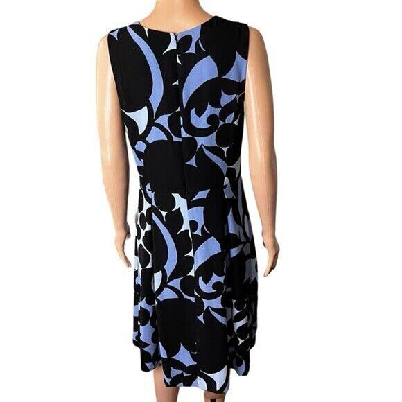 Ann Taylor Sleeveless Fit And Flare Dress Size 10 Work Office Party Fun Preppy - Picture 3 of 4